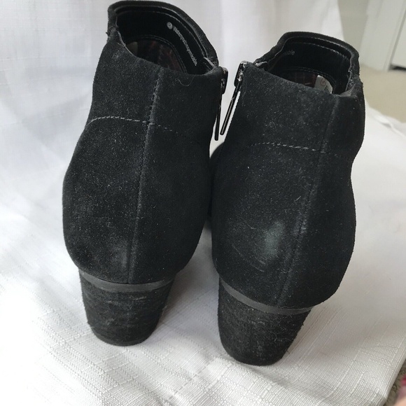 Blondo Womens Valli Waterproof Suede Ankle Bootie US 9.5 M Black Zip - Picture 5 of 12